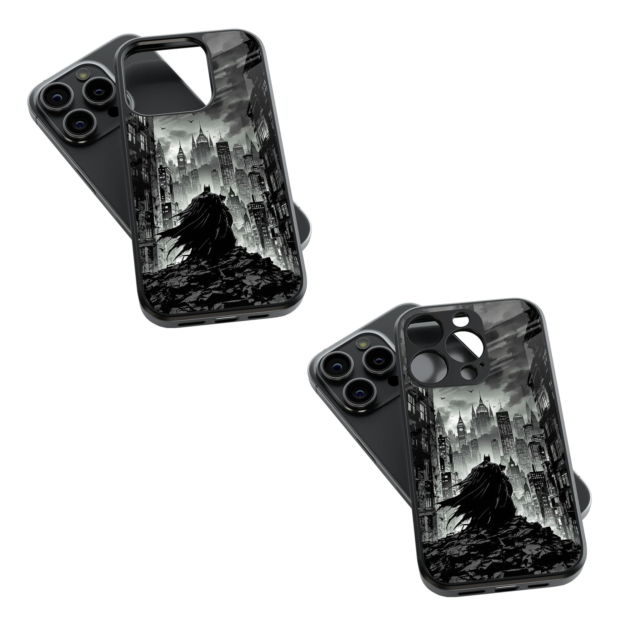 Trendy Glass Back Mobile Case for iPhone, Samsung, Redmi, OnePlus, Google Pixel, Motorola