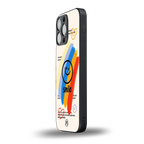 smile colourful back phone cover | glass case for iphone 13 pro max