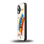 smile colourful back phone cover | glass case for iphone 16