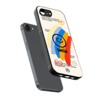 smile colourful back phone cover | glass case for iphone 16e