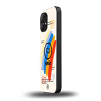 smile colourful back phone cover | glass case for nothing phone 1