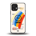 smile colourful back phone cover | glass case for nothing phone 2