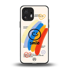 smile colourful back phone cover | glass case for nothing phone 2