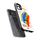 smile colourful back phone cover | glass case for nothing phone 2