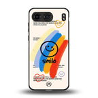 smile colourful back phone cover | glass case for oneplus nord 4