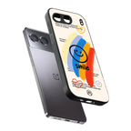 smile colourful back phone cover | glass case for oneplus nord 4