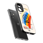 smile colourful back phone cover | glass case for oneplus nord ce 3