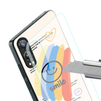 smile colourful back phone cover | glass case for oneplus nord ce 4 lite