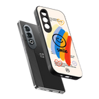 smile colourful back phone cover | glass case for oneplus nord ce 4