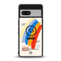 smile colourful back phone cover | glass case for Google Pixel 7