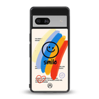smile colourful back phone cover | glass case for Google Pixel 7