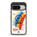 smile colourful back phone cover | glass case for google pixel 9