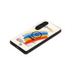 smile colourful back phone cover | glass case for samsung galaxy s24 plus