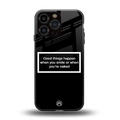 smile or naked black back phone cover | glass case for iphone 13 pro max