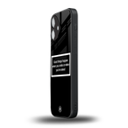 smile or naked black back phone cover | glass case for iphone 16