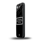 smile or naked black back phone cover | glass case for iphone 16e