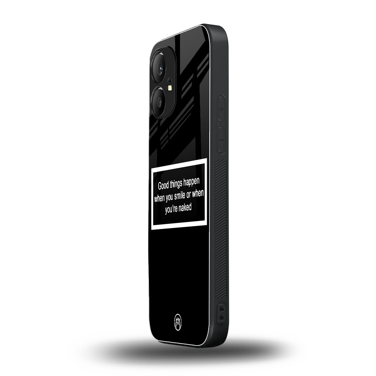 smile or naked black back phone cover | glass case for nothing phone 1