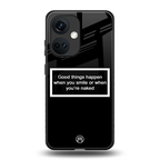 smile or naked black back phone cover | glass case for oneplus nord ce 3