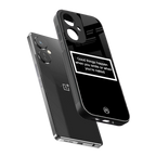 smile or naked black back phone cover | glass case for oneplus nord ce 3