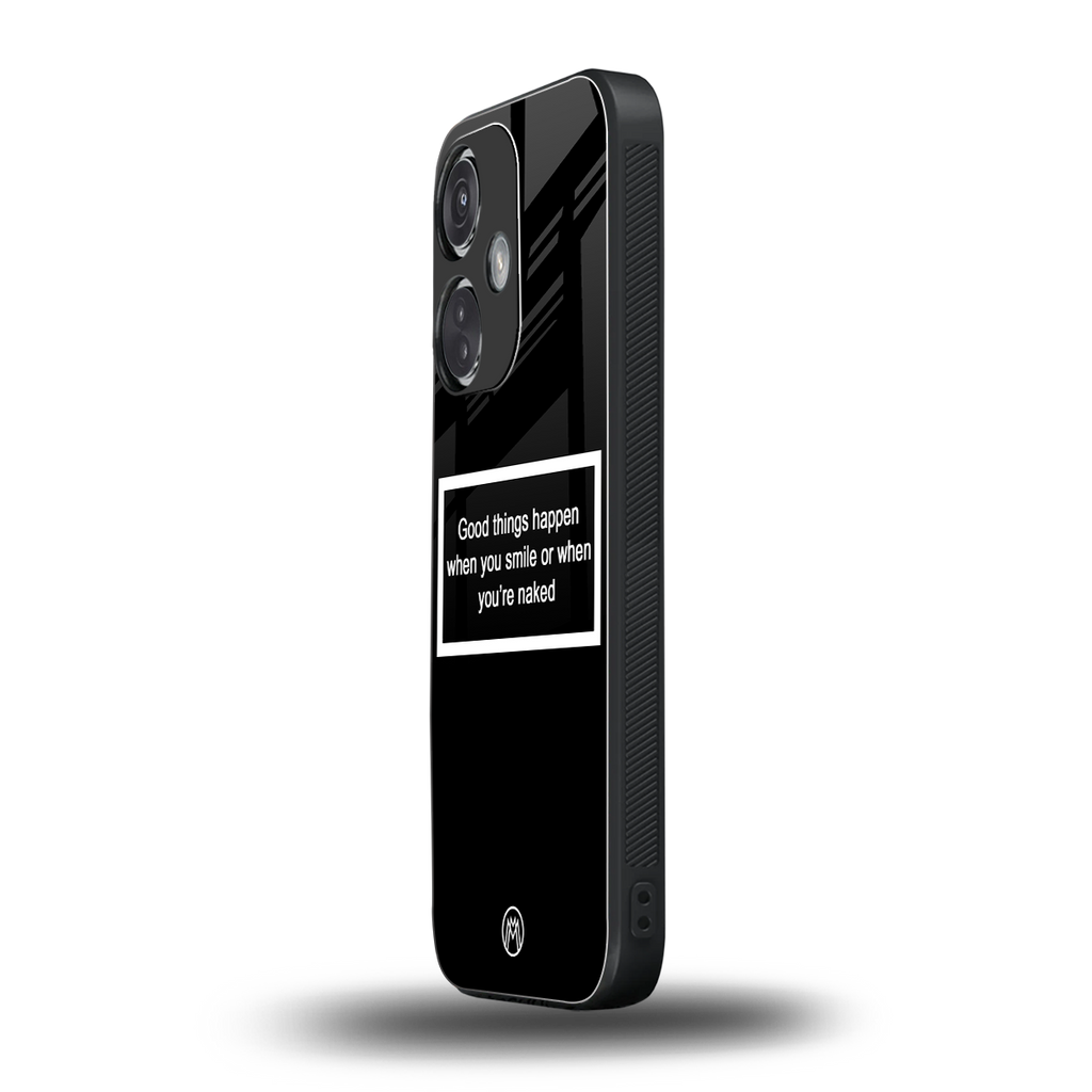 smile or naked black back phone cover | glass case for oneplus nord ce 3