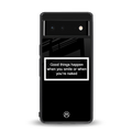 smile or naked black back phone cover | glass case for google pixel 6