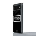 smile or naked black back phone cover | glass case for Google Pixel 6A