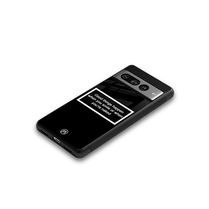 smile or naked black back phone cover | glass case for google pixel 7 pro