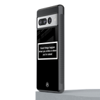 smile or naked black back phone cover | glass case for google pixel 7 pro