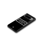 smile or naked black back phone cover | glass case for google pixel 8 pro