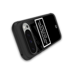 smile or naked black back phone cover | glass case for google pixel 9 pro