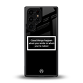 smile or naked black back phone cover | glass case for samsung galaxy s25 ultra
