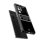 smile or naked black back phone cover | glass case for samsung galaxy s25 ultra