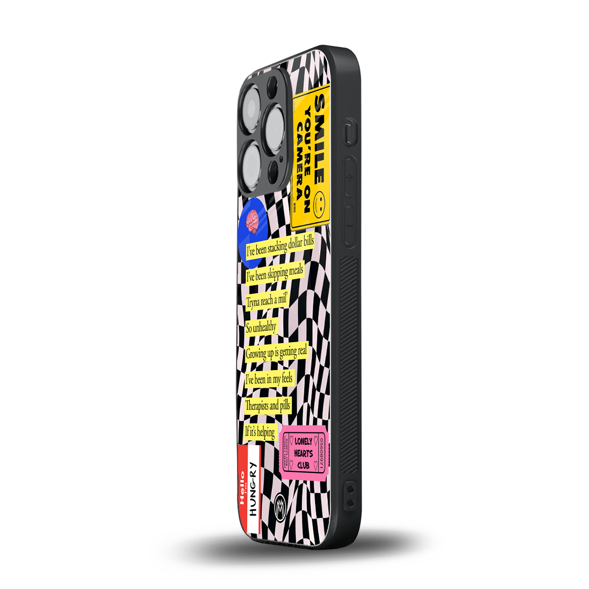 smile you're on camera back phone cover | glass case for iphone 15 pro