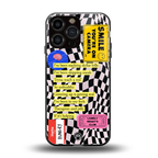 smile you're on camera back phone cover | glass case for iphone 16 pro max