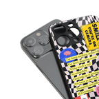 smile you're on camera back phone cover | glass case for iphone 15 plus