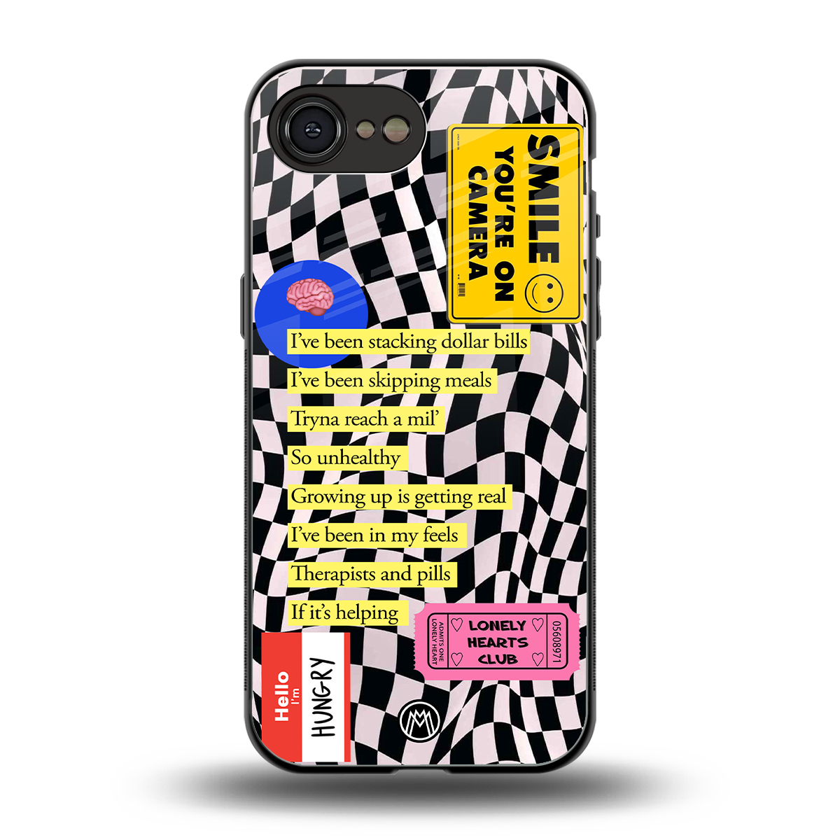 smile you're on camera back phone cover | glass case for iphone 16e