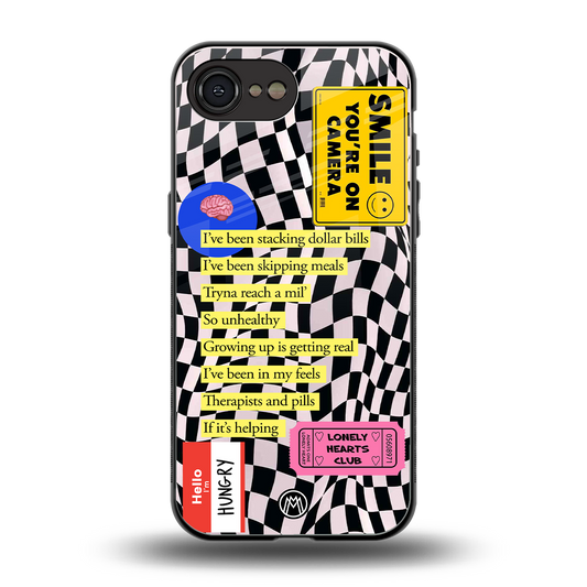 smile you're on camera back phone cover | glass case for iphone 16e