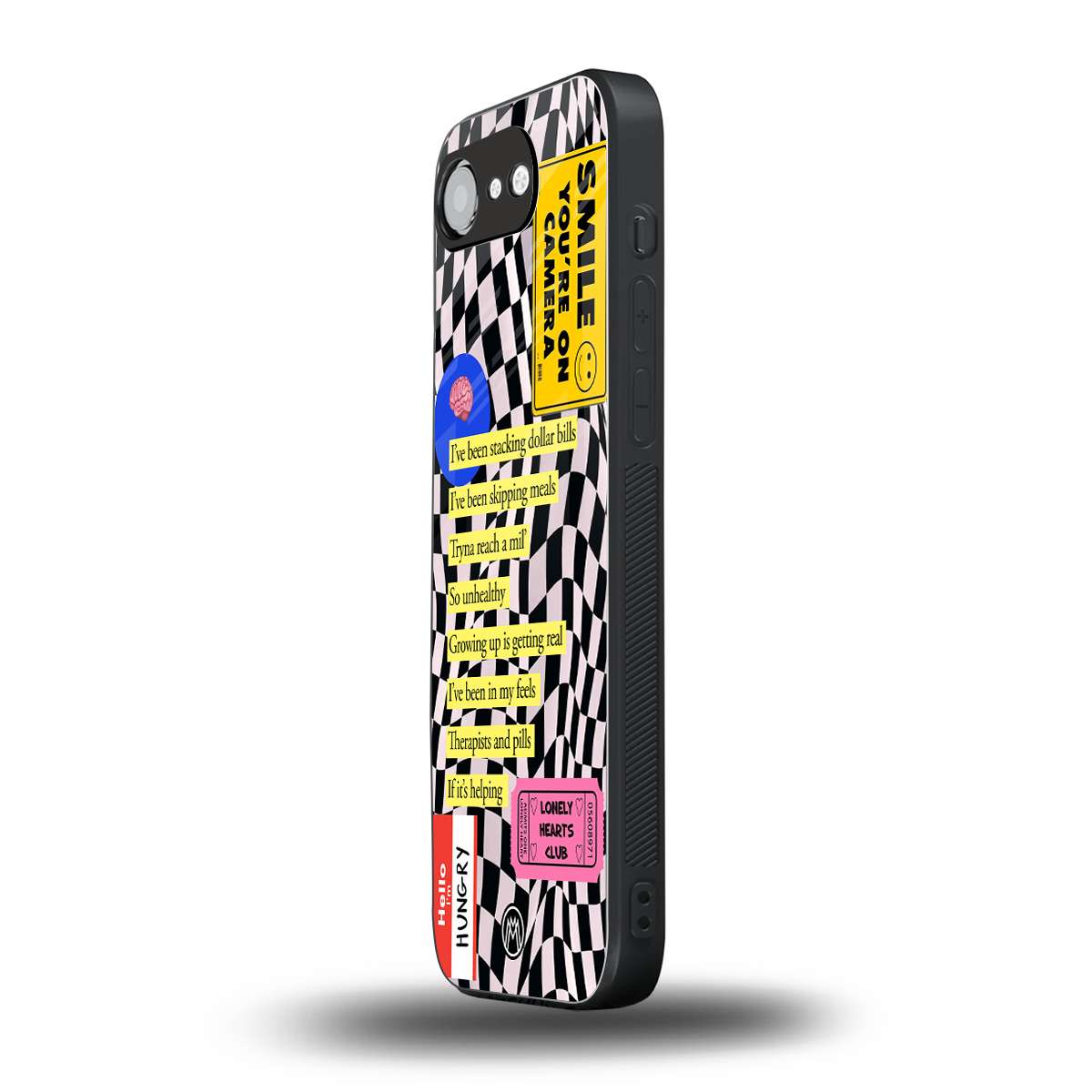 smile you're on camera back phone cover | glass case for iphone 16e