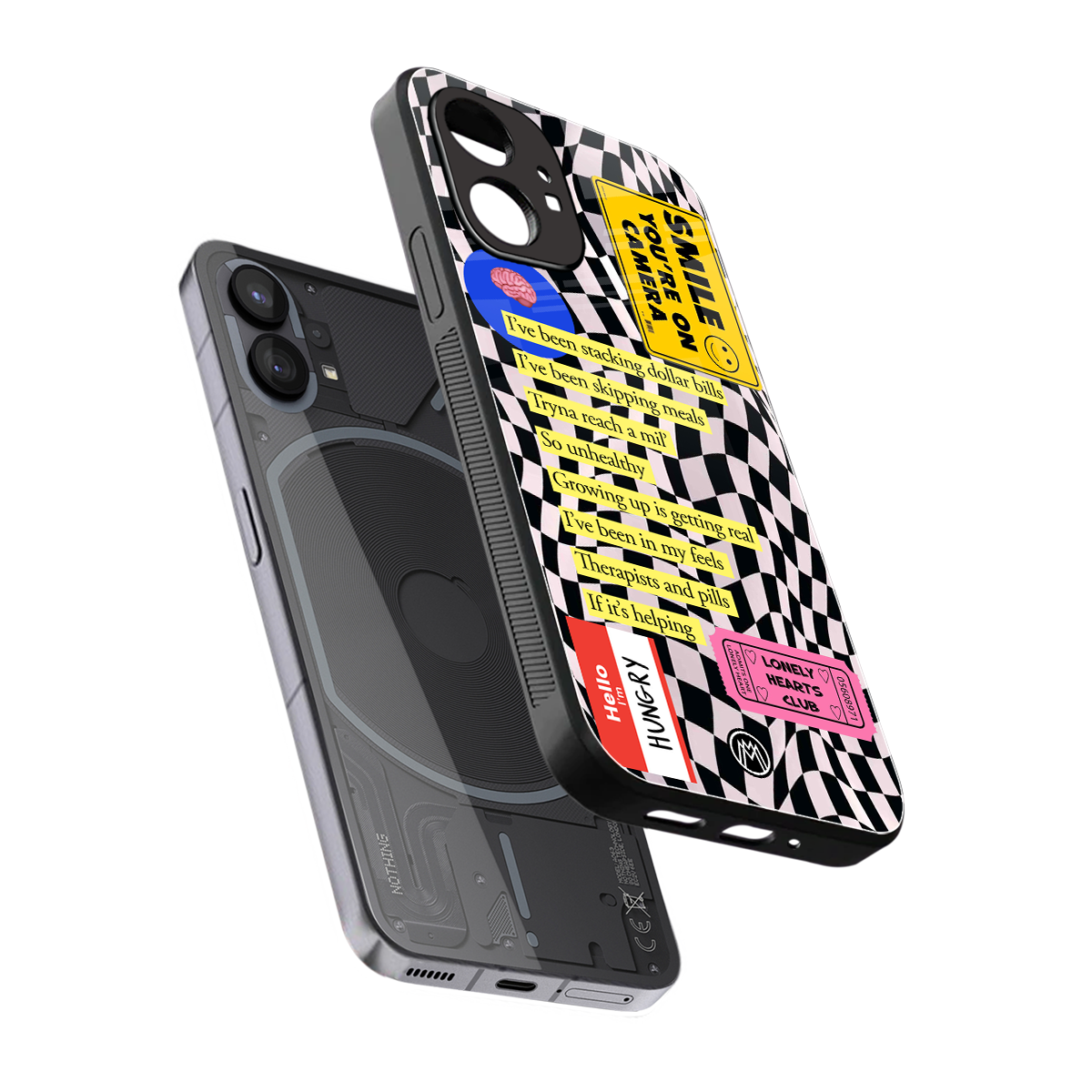 smile you're on camera back phone cover | glass case for nothing phone 1