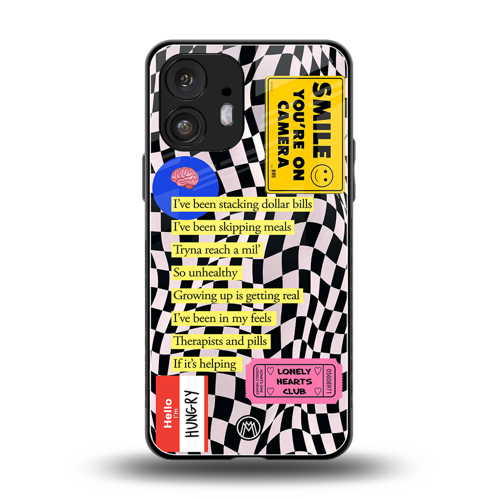 smile you're on camera back phone cover | glass case for nothing phone 2