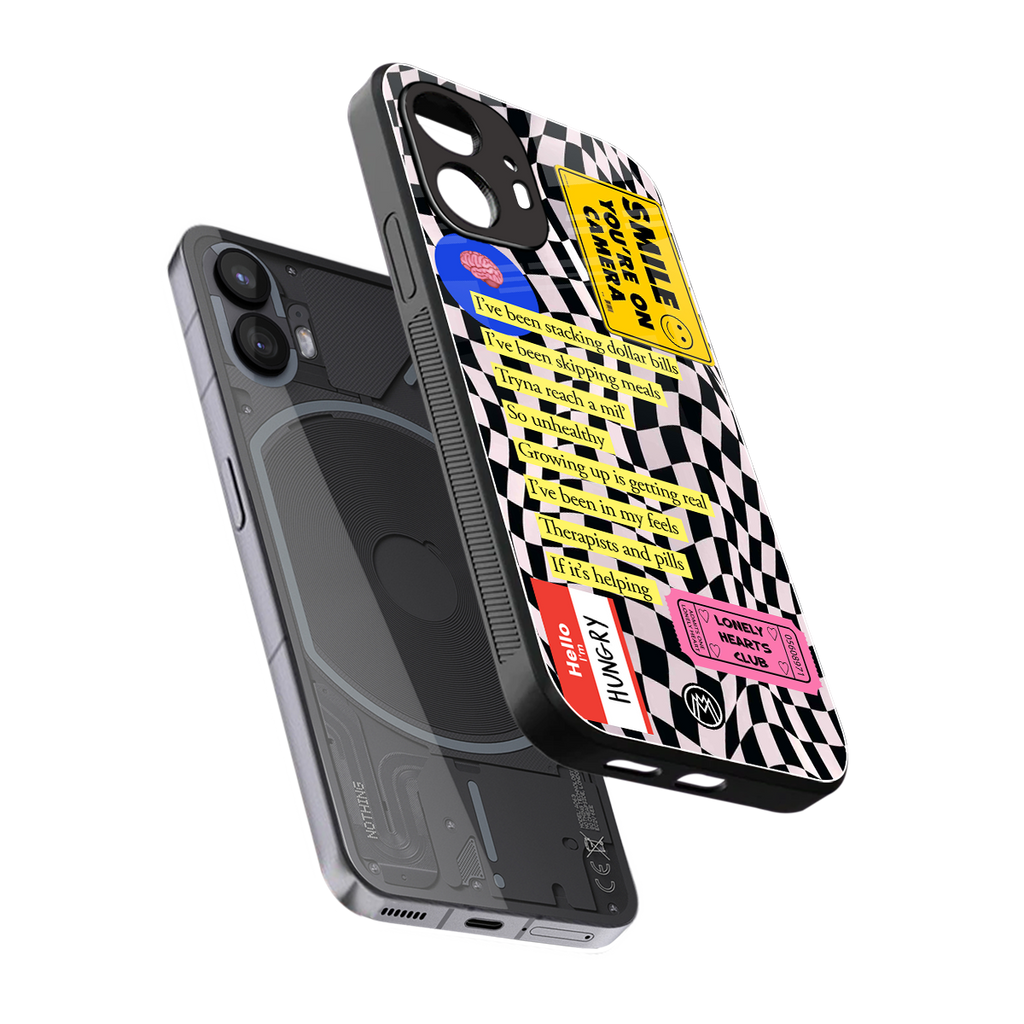 smile you're on camera back phone cover | glass case for nothing phone 2