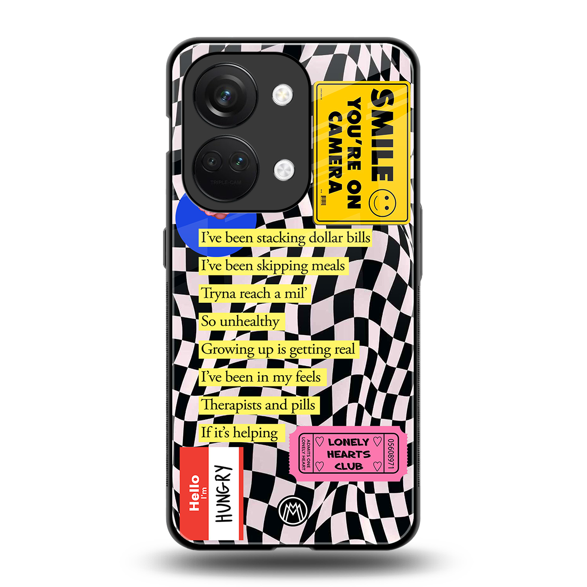 smile you're on camera back phone cover | glass case for oneplus nord 3