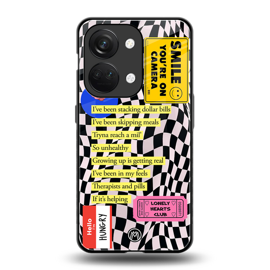 smile you're on camera back phone cover | glass case for oneplus nord 3