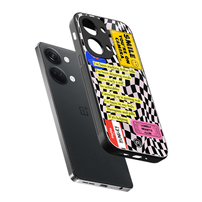 smile you're on camera back phone cover | glass case for oneplus nord 3