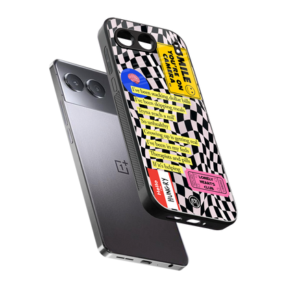 smile you're on camera back phone cover | glass case for oneplus nord 4