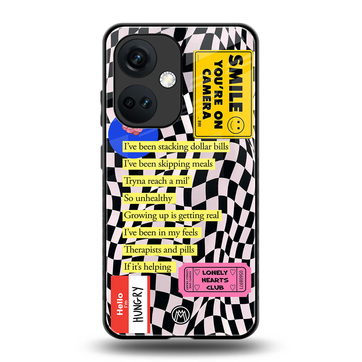 smile you're on camera back phone cover | glass case for oneplus nord ce 3