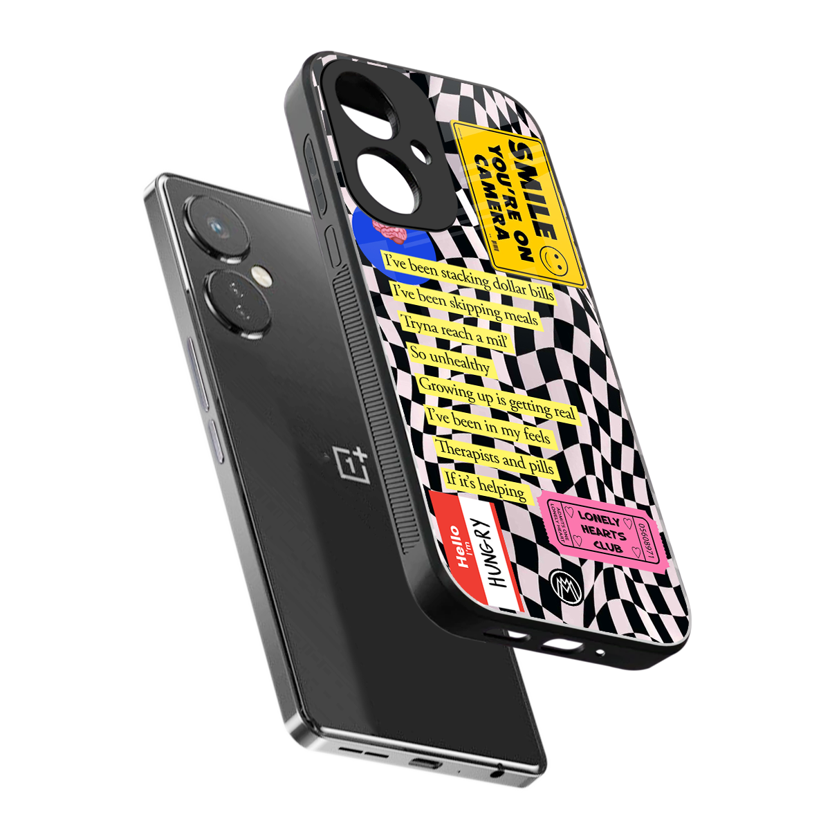 smile you're on camera back phone cover | glass case for oneplus nord ce 3