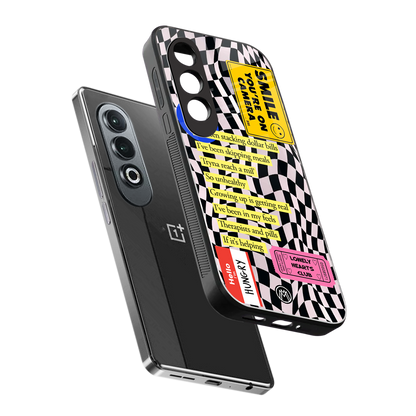 smile you're on camera back phone cover | glass case for oneplus nord ce 4