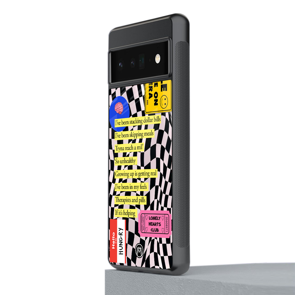 smile you're on camera back phone cover | glass case for google pixel 6 pro