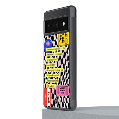smile you're on camera back phone cover | glass case for google pixel 6 pro